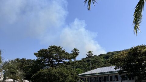 【火事】伊豆大島で火…